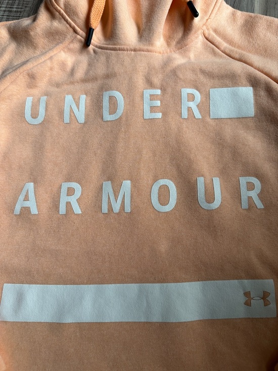 Women’s Under Armour Light Peach Fleece Hoodie - Picture 2 of 5